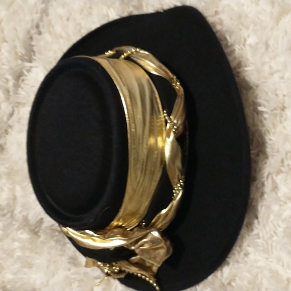 Arlop black and gold Southwestern style hat-NWOT - Picture 8 of 11